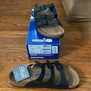 NWT Birkenstocks Florida BS Black